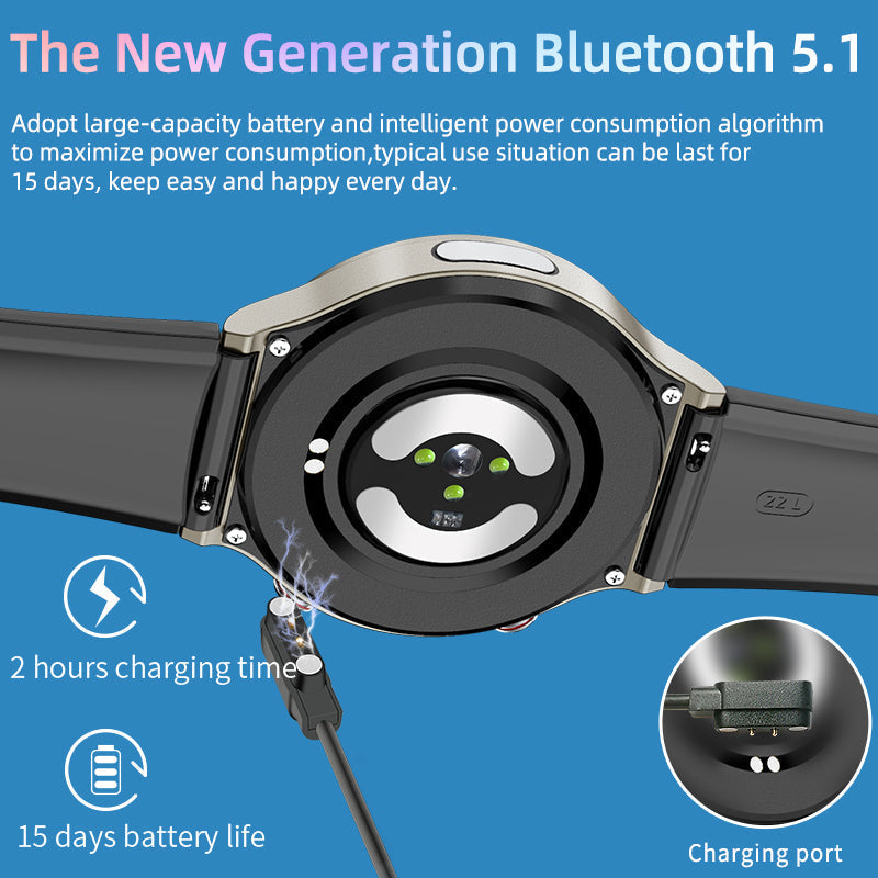 Health Smartwatch with EKG, SpO2 & Heart Rate Monitoring