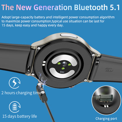 Health Smartwatch with EKG, SpO2 & Heart Rate Monitoring