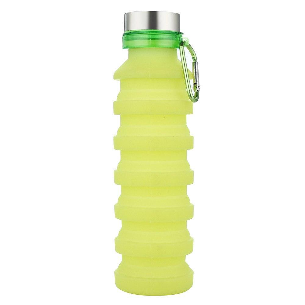 Collapsible Silicone Water Bottle - Aqua Color