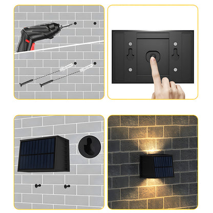Waterproof Solar LED Wall Lights for Outdoor Use - IP65 Rated