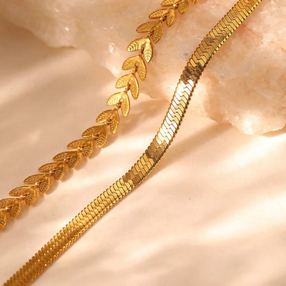 Creative Chain Anklet in Stainless Steel Design
