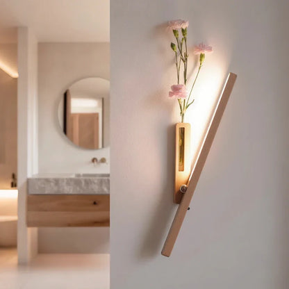 Adjustable Wall Lamp with Integrated Plant Holder