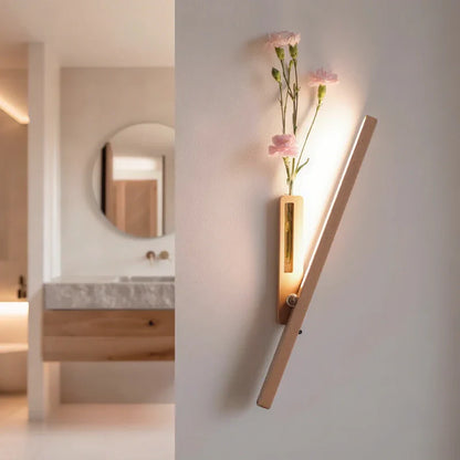 Wall Lights with Decorative Vase and Rotatable Design