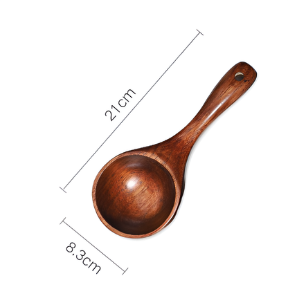 Versatile Wooden Serving Scoop - 1 Piece