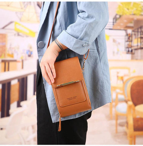 Smart Access Crossbody Bag with Touchscreen Window