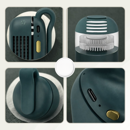 Compact 360° Clip Fan – Whisper-Quiet and Travel-Friendly