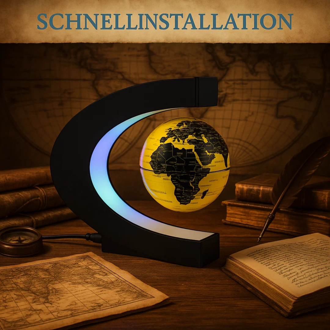 LED World Globe with Magnetic Suspension – Floating Globe Lamp