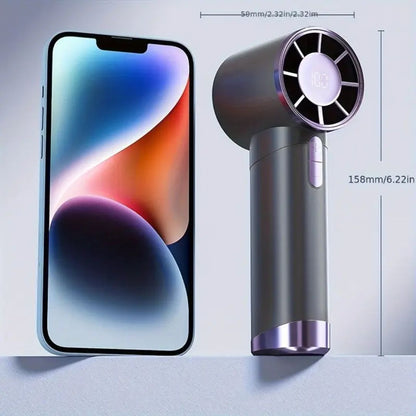 Portable Handheld Fan with 5-Speed TurboLite Function