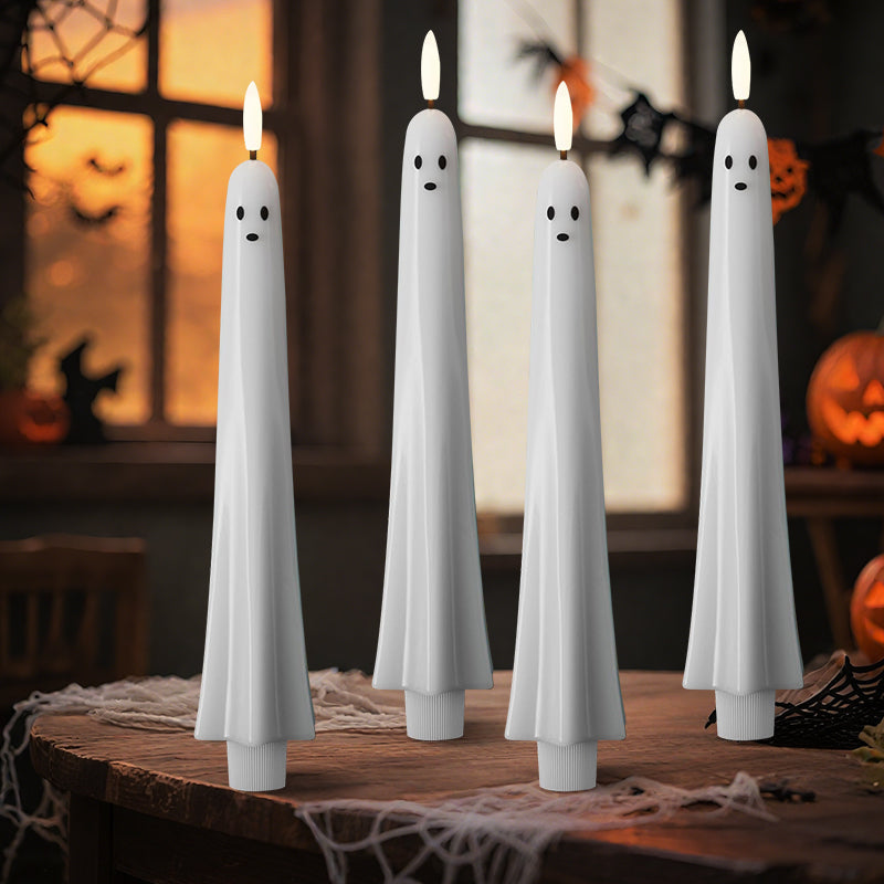 Remote-Controlled 3D Candle with Flame – SpookGlow Light