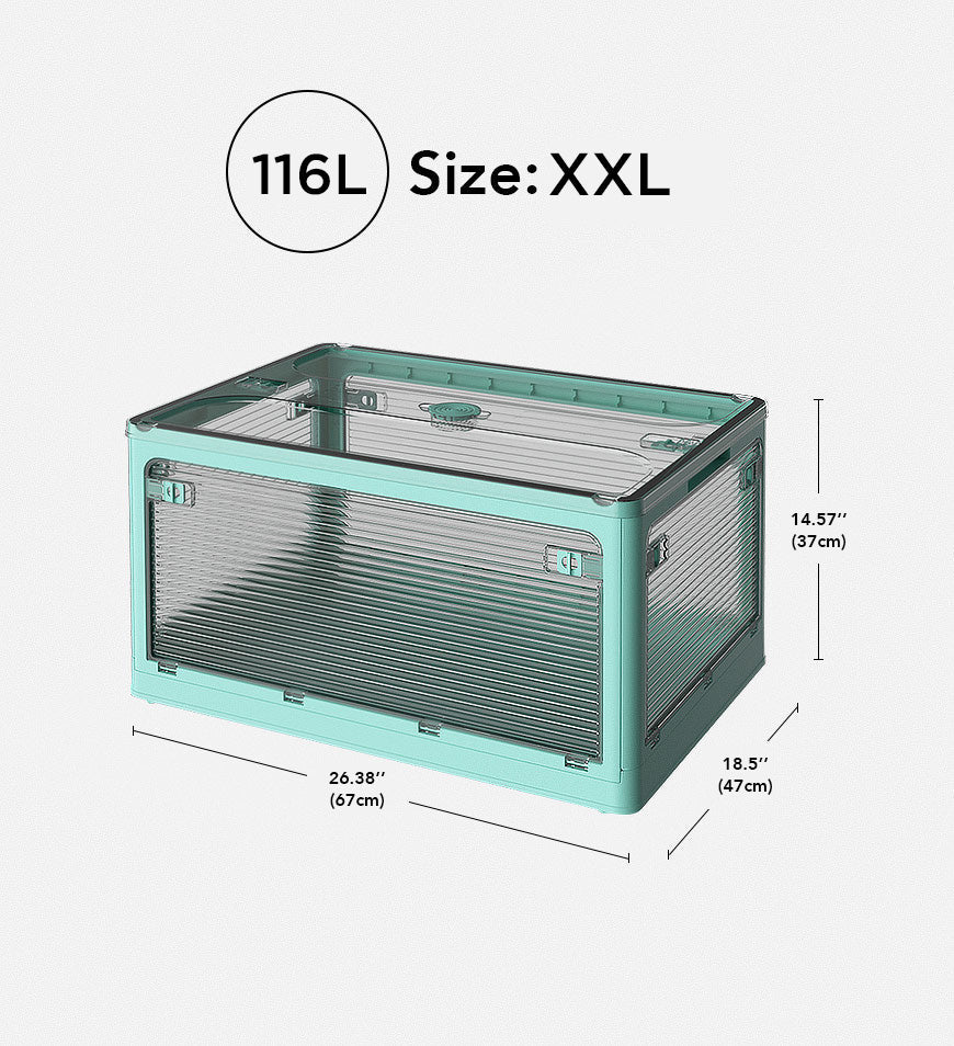 Versatile Collapsible Clear Storage Organizer