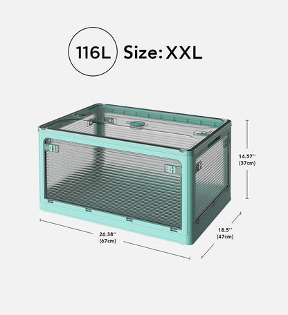 Versatile Collapsible Clear Storage Organizer