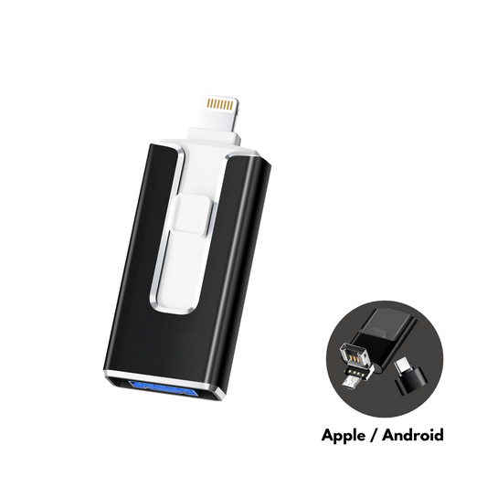 4-in-1 Backup USB Stick | Direct Transfer from Phone to USB
