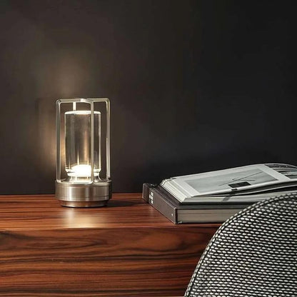 LuxeGlow Portable Crystal Lamp