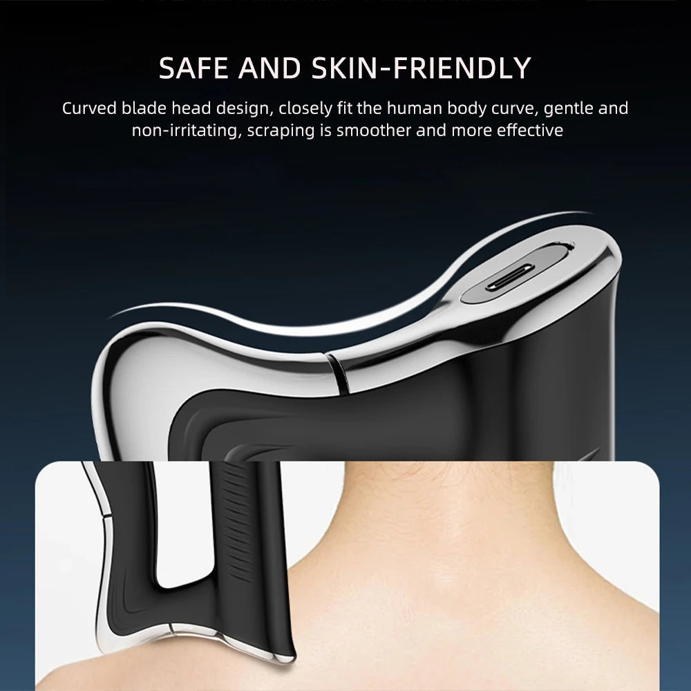 Electric Muscle Scraper with Heat, Vibration & Rechargeable Battery