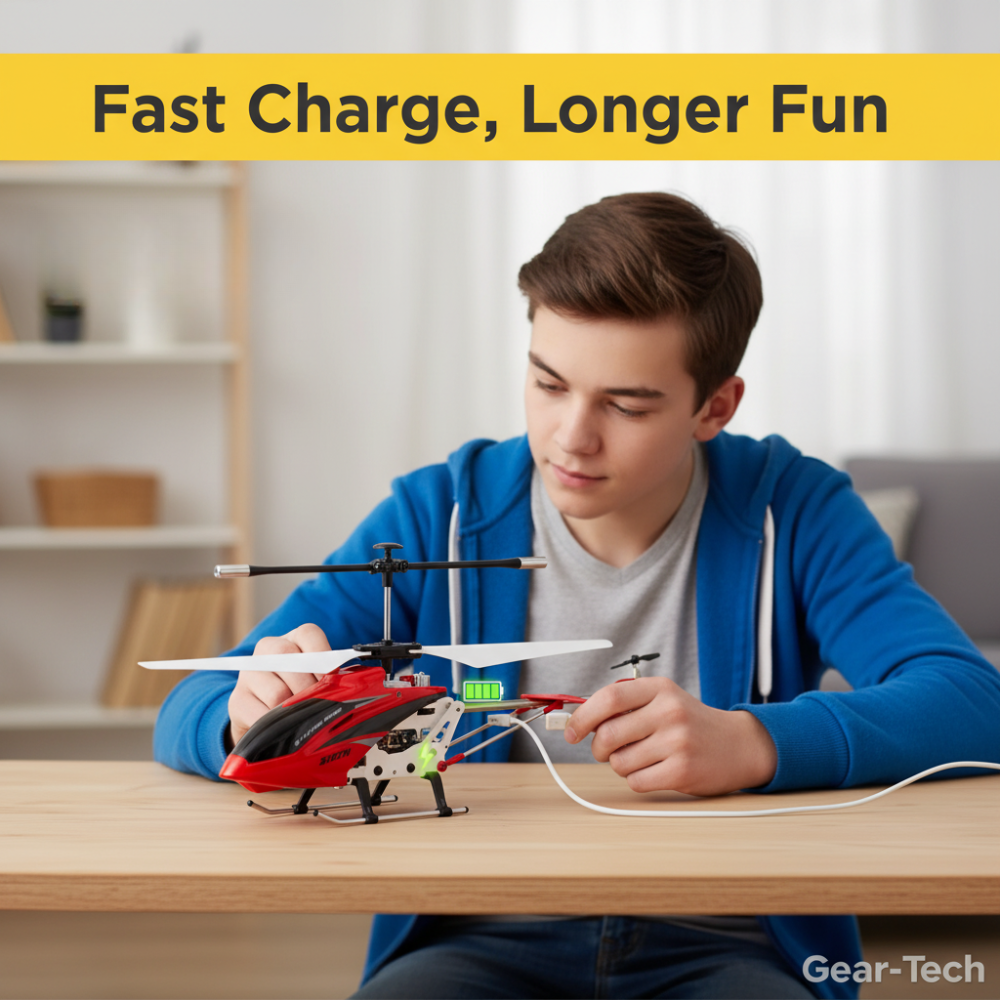 Crash-Resistant Compact Helicopter for Kids and Adults