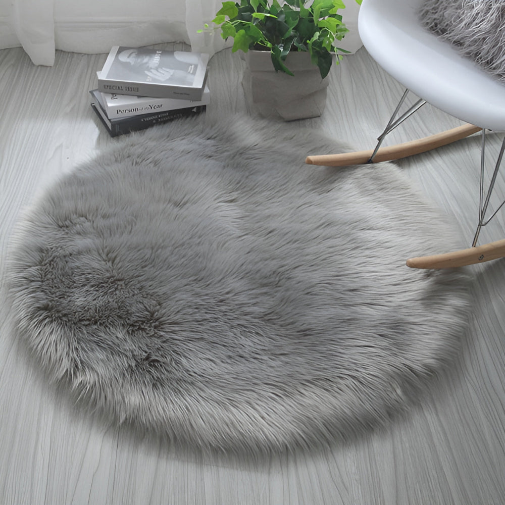 Plush Dreamscape Round Area Rug for Cozy Spaces