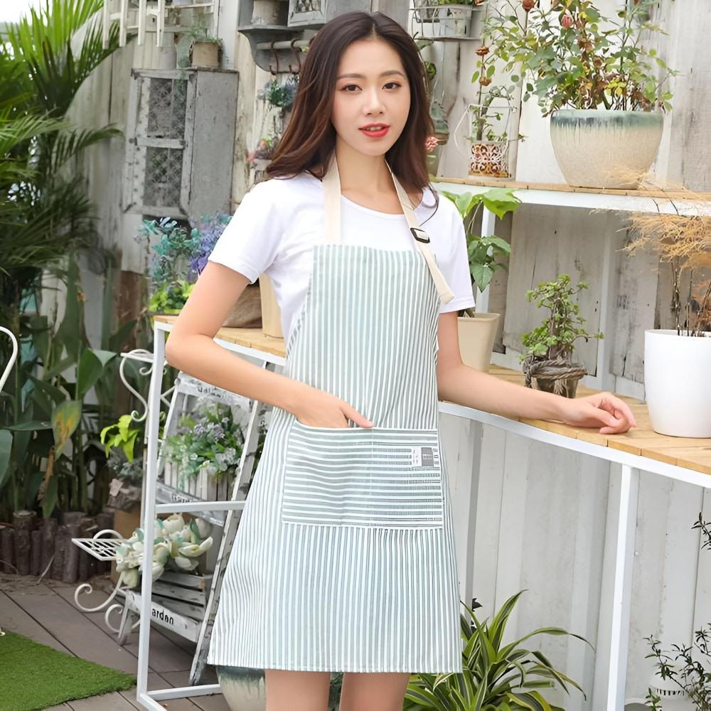 Charming Striped Kitchen Apron for Everyday Chefs