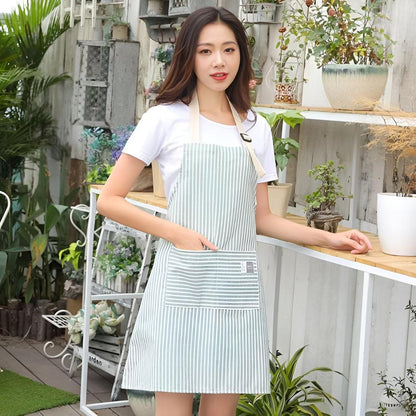 Charming Striped Kitchen Apron for Everyday Chefs