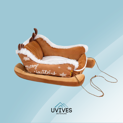 Festive Dog Bed for Cozy Winter Days