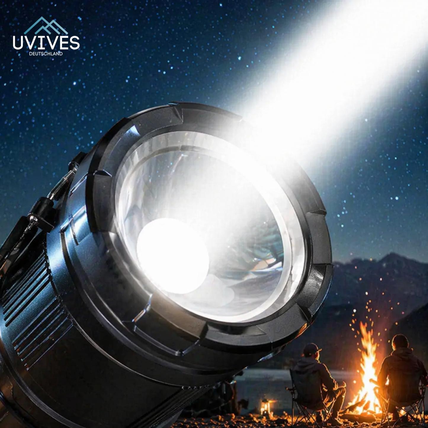 Double Solar Lamp & Flashlight for Endless Outdoor Illumination