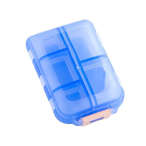 Compact Pill Organizer with 10 Compartments