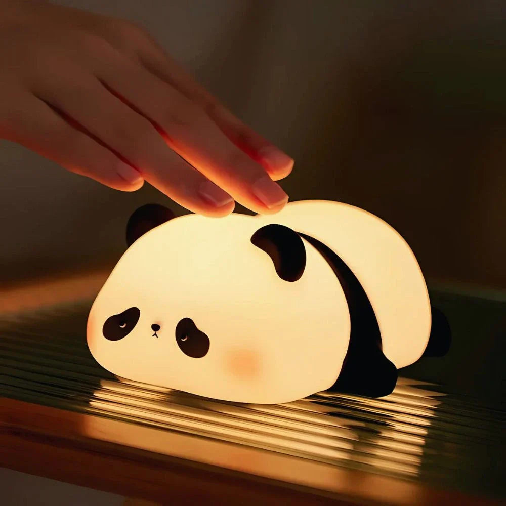 Touch-Controlled Rechargeable Night Light Lamp – Portable Squeeze Design
