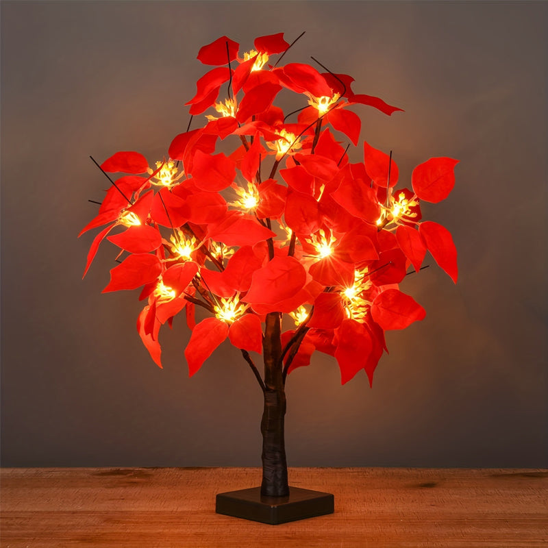LED Decorative Tree with Red Birds – Flexible Atmospheric Light