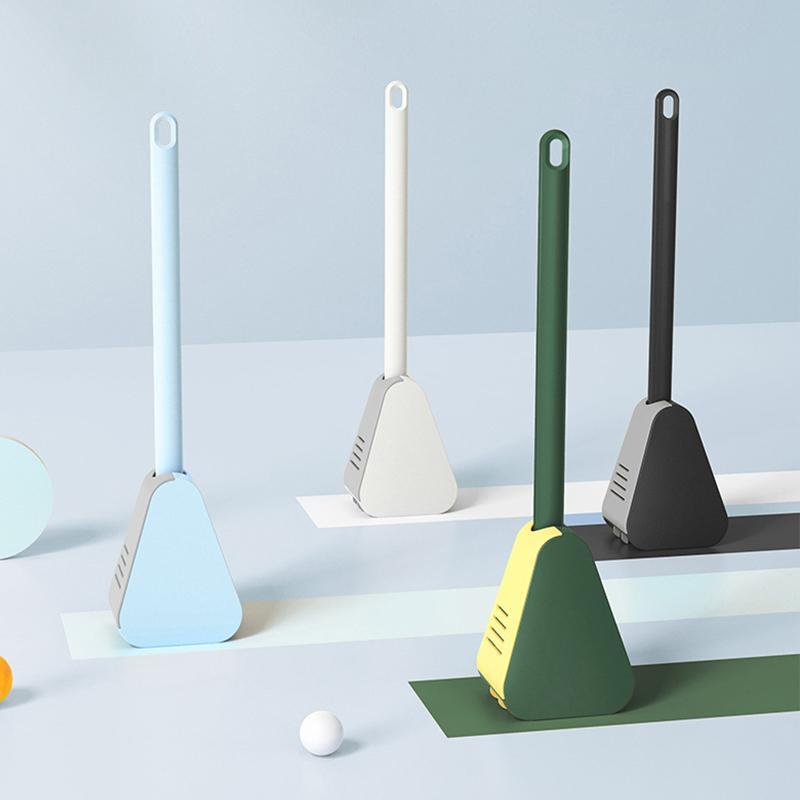 Sleek Silicone Toilet Brush with Innovative Triangular Head