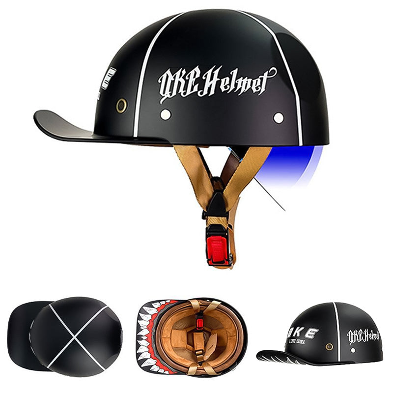 Motorcycle Baseball Helmet - DOT Certified