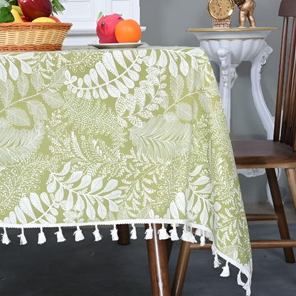 Vintage Elegance Embroidered Table Cover