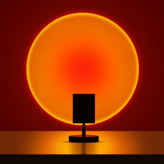 Decorative Table Lamp with Warm LED Sunset Ambient Light