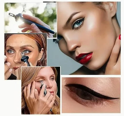 Precision Eyeliner Duo | Curved Tip for Flawless Lines | Waterproof & Long-Lasting | Non-Slip Grip