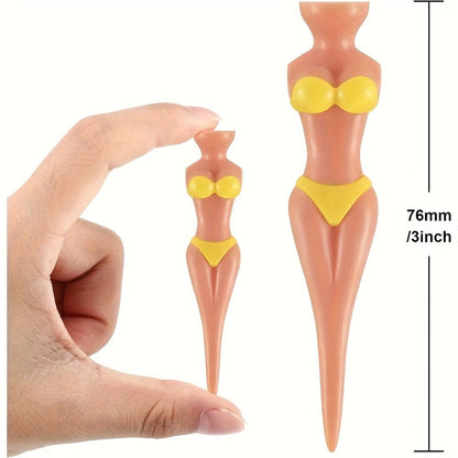 Novelty Golf Tees Set for Bikini Lovers - 5 Pieces
