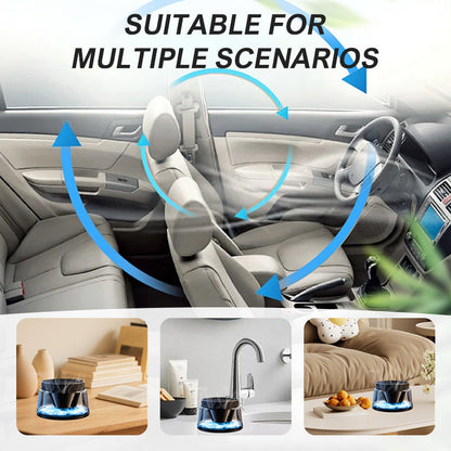 Hand-Free Car Air Freshener with Soothing Mist and Light