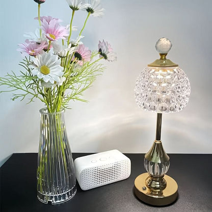 Touch-Controlled Cordless Table Lamp in Metal Finish