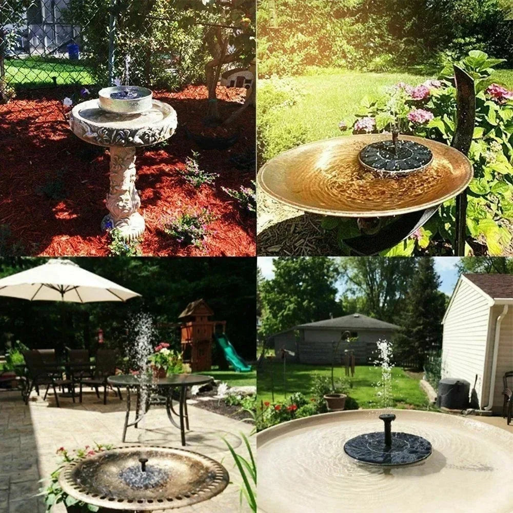 Solar-Powered Floating Water Fountain