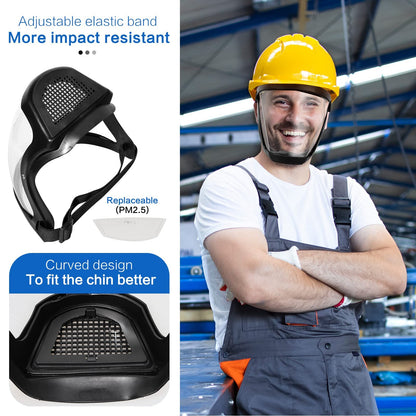 Clear Safety Visor with Anti-Fog Full Face Protection Shield