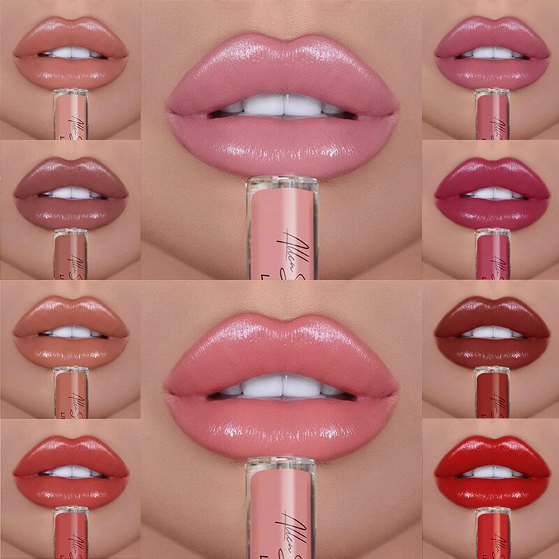 Vibrant 12-Shade Creamy Lip Color Collection