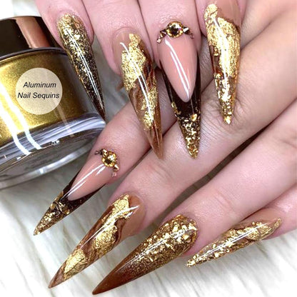 12 Sheets of Premium Nail Art Foil Paper | GlamSpark