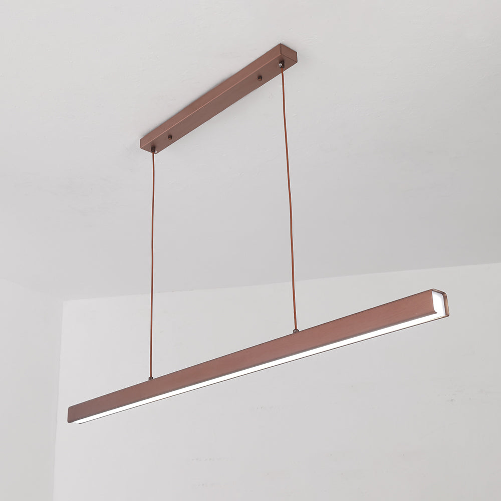 Sleek Adjustable LED Pendant Light - Minimalist Linear Ceiling Fixture