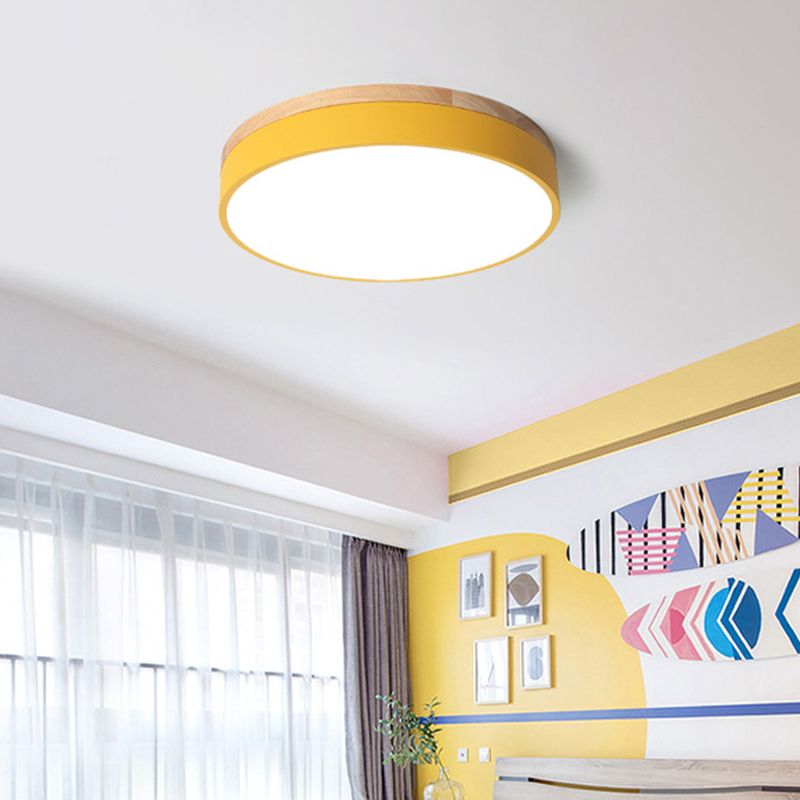 Indoor LED Ceiling Light Fixture - Round Design with Dimmable Feature