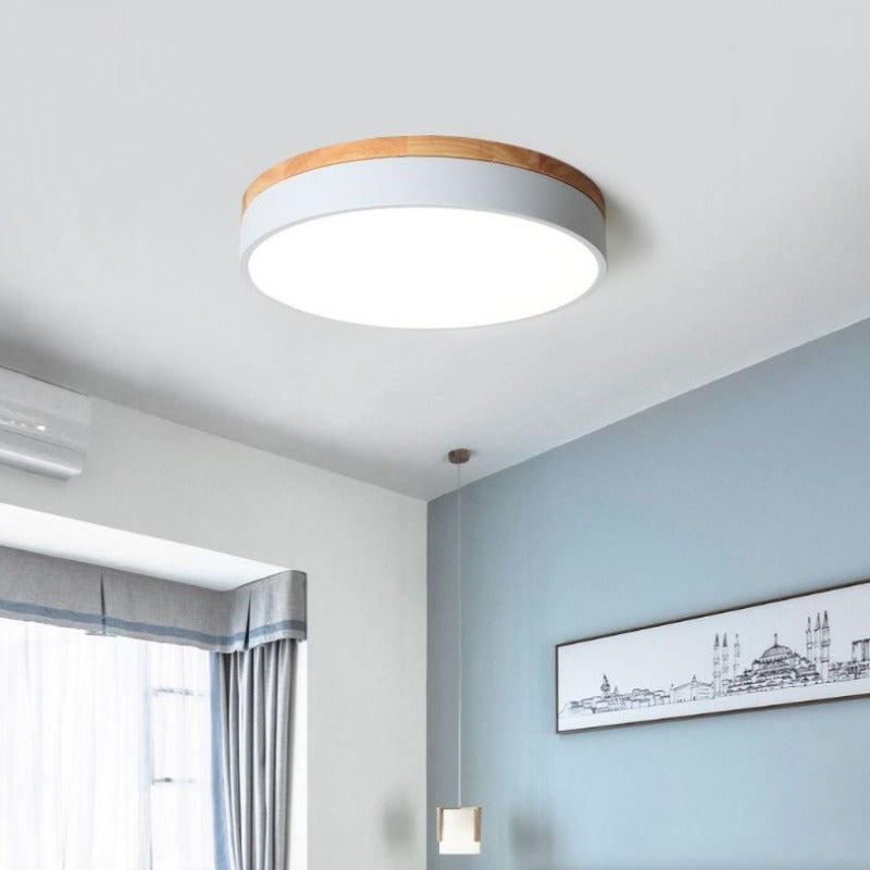 Indoor LED Ceiling Light Fixture - Round Design with Dimmable Feature