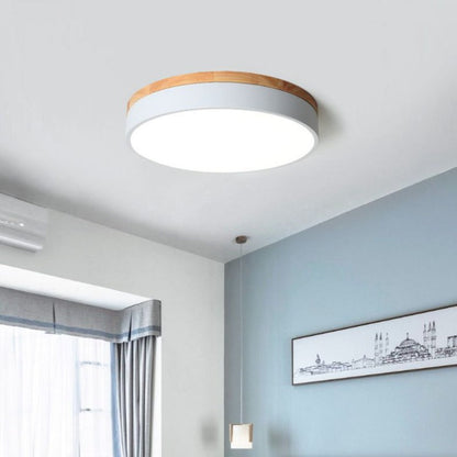 Indoor LED Ceiling Light Fixture - Round Design with Dimmable Feature