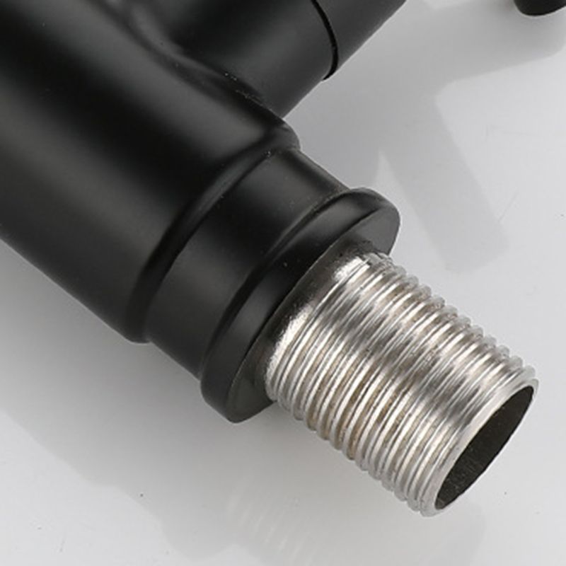 Contemporary Wall-Mounted Bathroom Faucet with Single Handle and One Hole