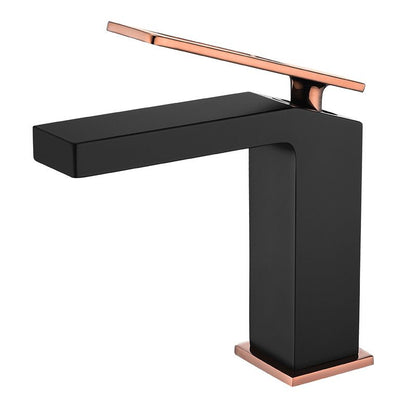 Glam Style Sink Faucet for Bathroom with Lever Mixer