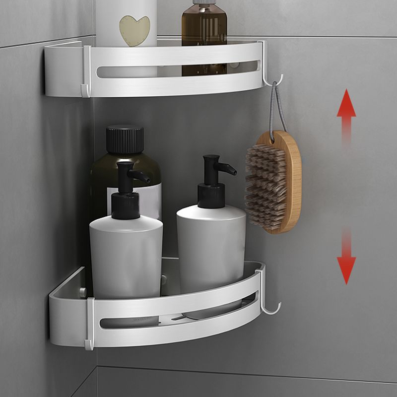 Modern Silver Bathroom Accessories Set with Rust Protection