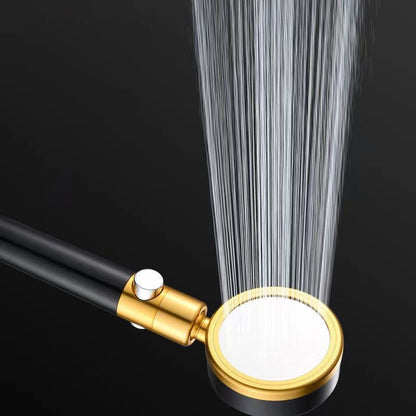 Adjustable Round Handheld Shower Head with Hose and Wall Mount