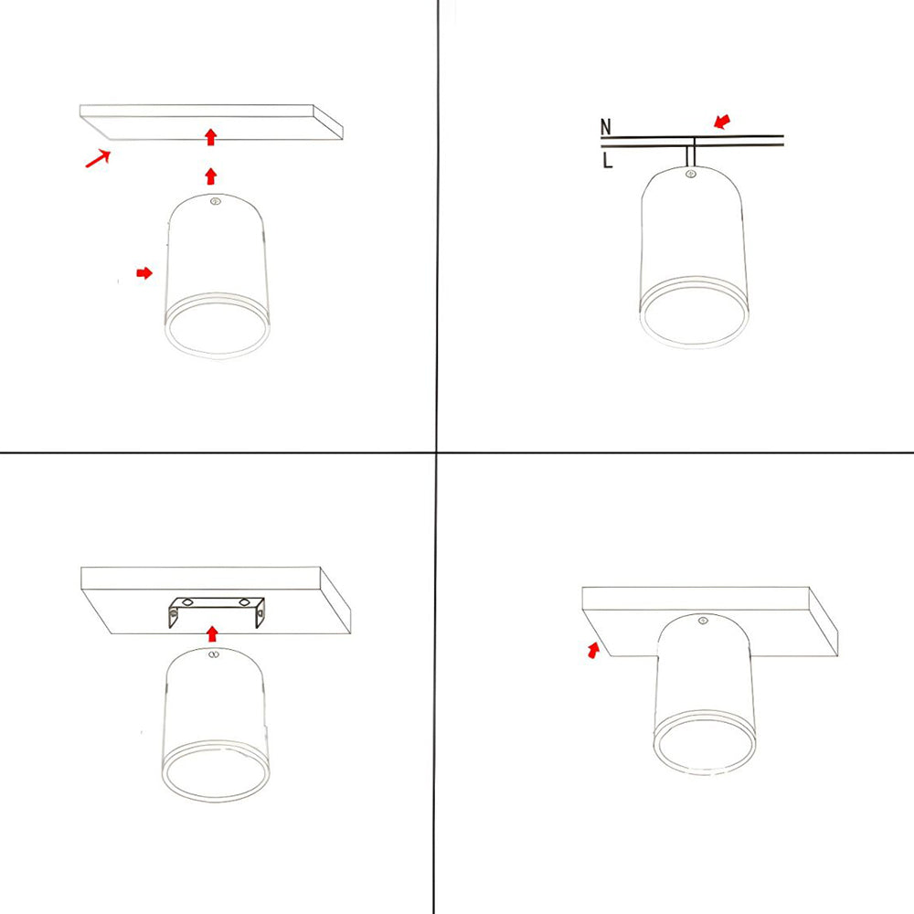 Recessed LED Ceiling Light Fixture in Aluminum