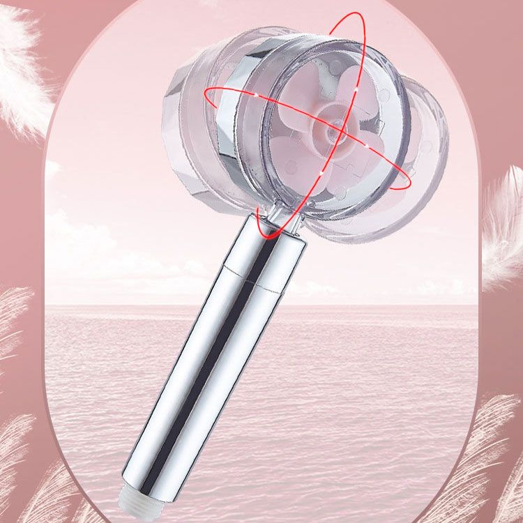 Water-Saving Handheld Shower Head in Silver - Wall Mount Design