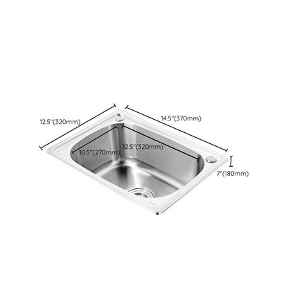 Contemporary Kitchen Sink with Drain Kit - Dirt Resistant Vanity Design